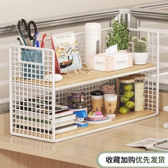 工位桌面收纳架办公室桌上多层置物架书桌文件分层整理架架子
