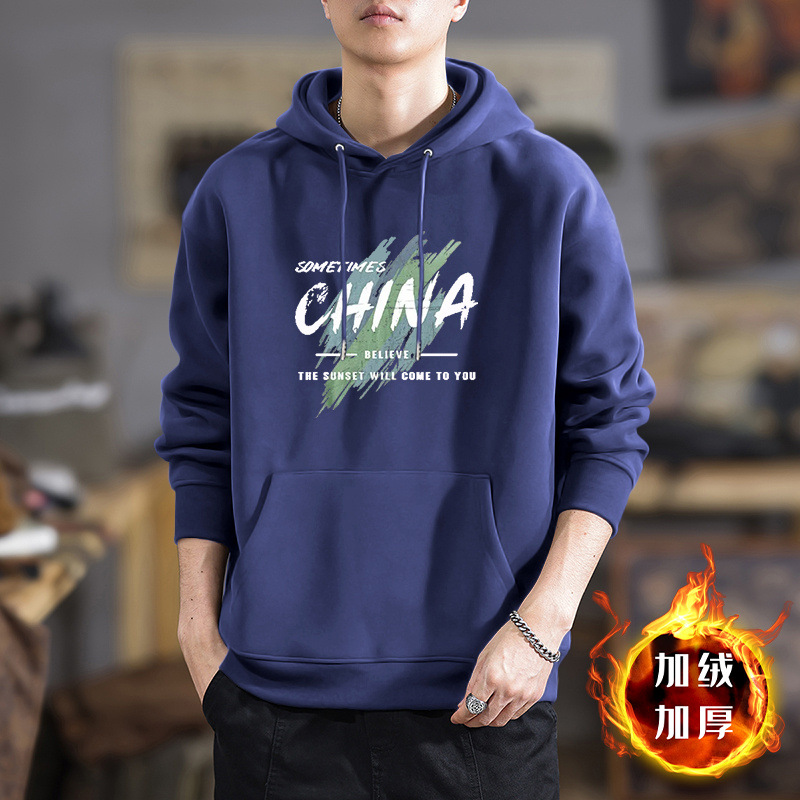 Peso pesado chaqueta con capuz marca de moda masculina primavera y otoño chaqueta con capuz chaqueta impresa suelta chaqueta de pareja chaqueta