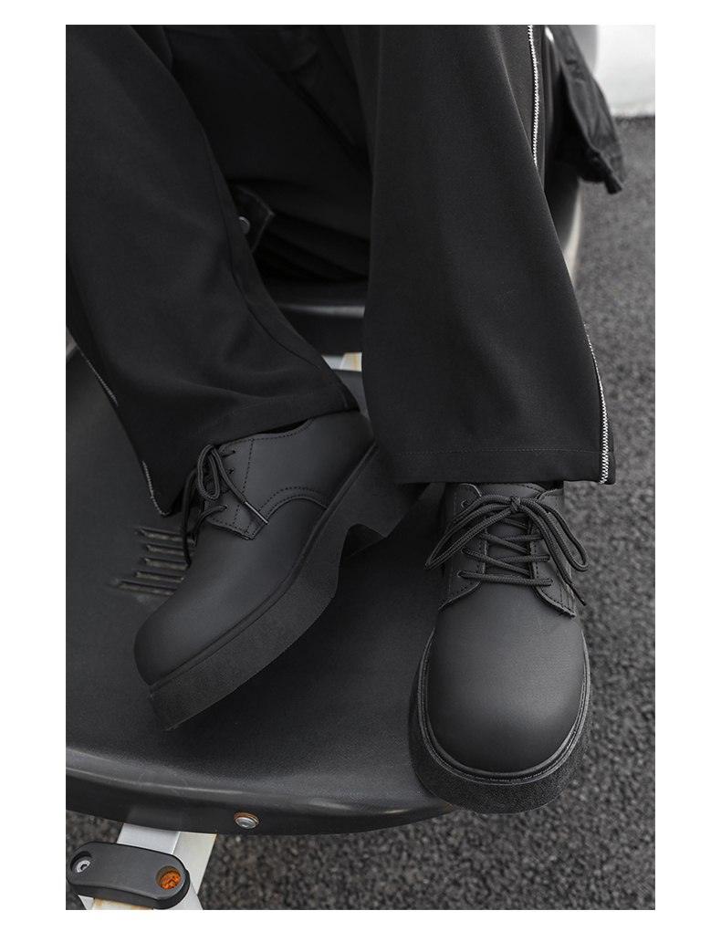 ShoeVault Été 2024 Nouvelles chaussures en cuir Wenzhou pour hommes, derby décontracté à bout large, style japonais élégant, sensation haut de gamme_voghion.com