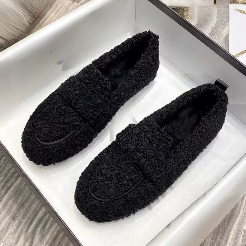 Широкая толстая девушка 35 хлопчатобумажные туфли шерстяные ботинки