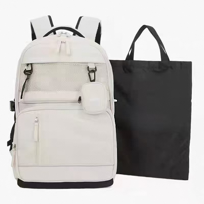 高品質韓国製ノートパソコン対応リュックサック、大学生向け大容量デイリーユーススポーツ学生用30Lリュック