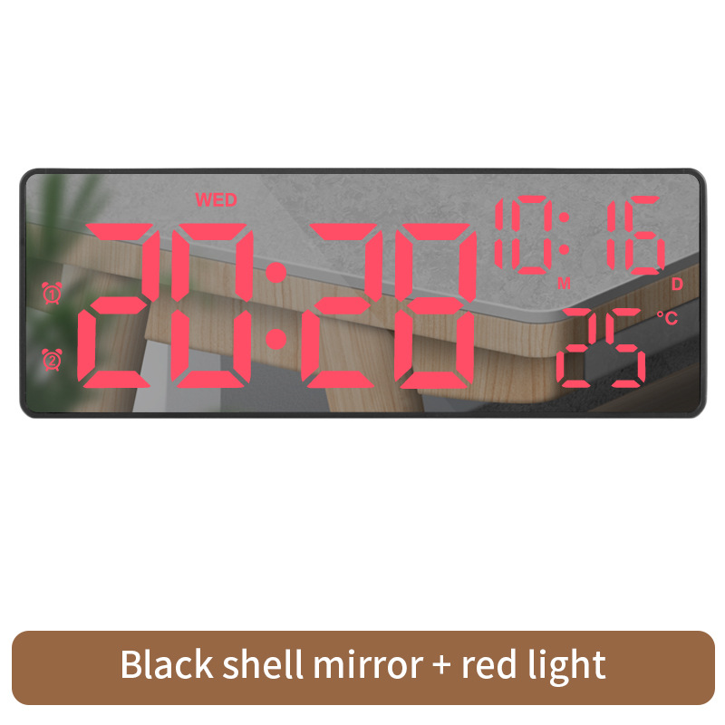 LC003 블랙 바디 미러-레드 레터링