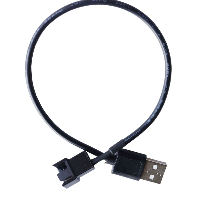 USB-4-контактный кабель для вентилятора USB 5 В, кабель-адаптер для компьютерного вентилятора, USB-кабель для уменьшения вентилятора, кабель для модификации «сделай сам»