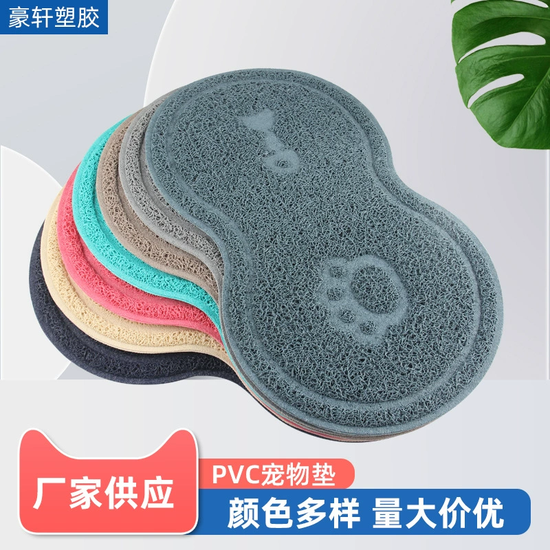 Заводская поставка ПВХ материал коврик для кошек и собак для домашних животных коврик для кошачьего туалета коврик для ног нескользящий коврик для туалета для кошек кошачий коврик для ног