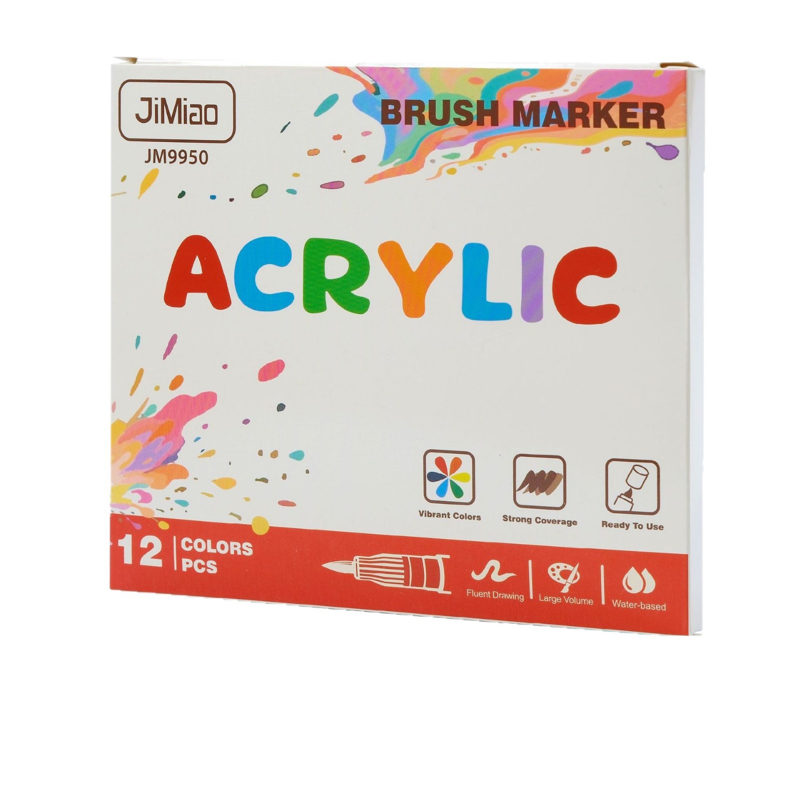 Lápiz de acrílico líquido directo 120 color con cabeza suave sin prensas lápiz de dibujo para estudiantes de arte profesional de pintura lápiz de acuarela