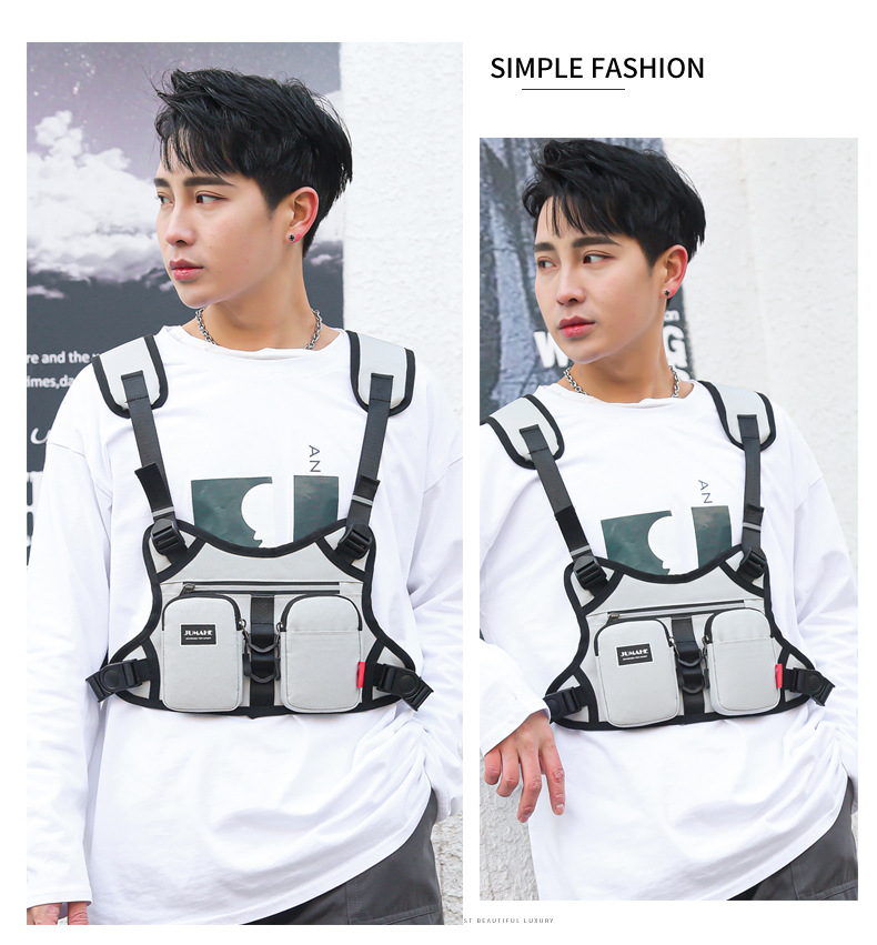 Men's Solid Color Nylon Buckle Fanny Pack display picture 6