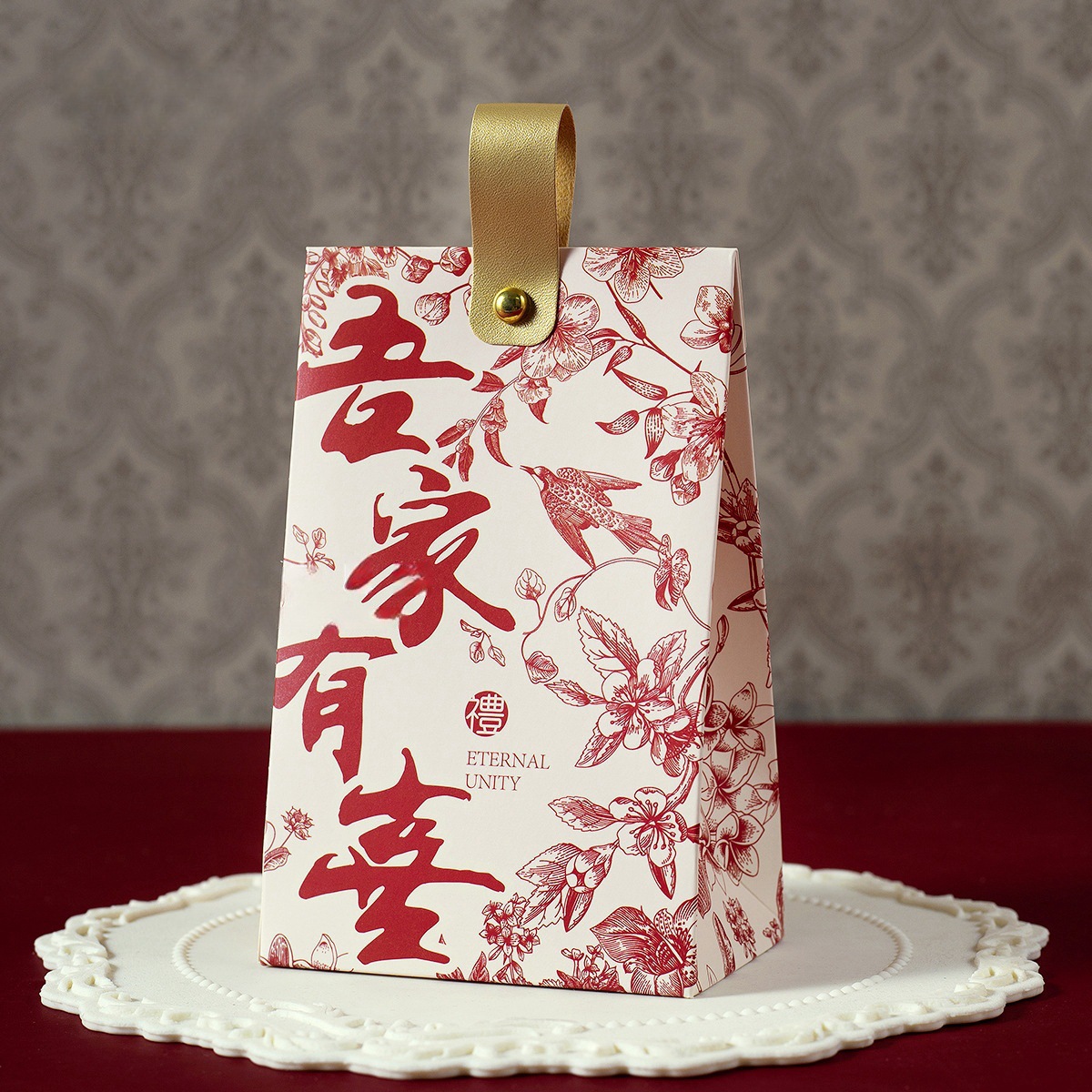 My family is happy [burgundy]