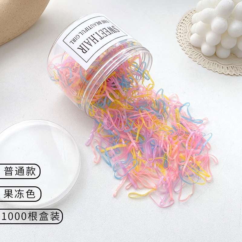 黒色使い捨てゴムバンドヘアゴム 女性用 高弾性 髪を傷めない 子供用ヘアゴム 編み込みヘアゴム 女の子用ヘアリング|undefined