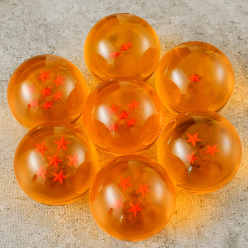 Resin Dragon Ball Stereo Star Bead Game Crystal Ball PP Bag Creative Gift Ornaments Acrylic Dragon Ball Handmade