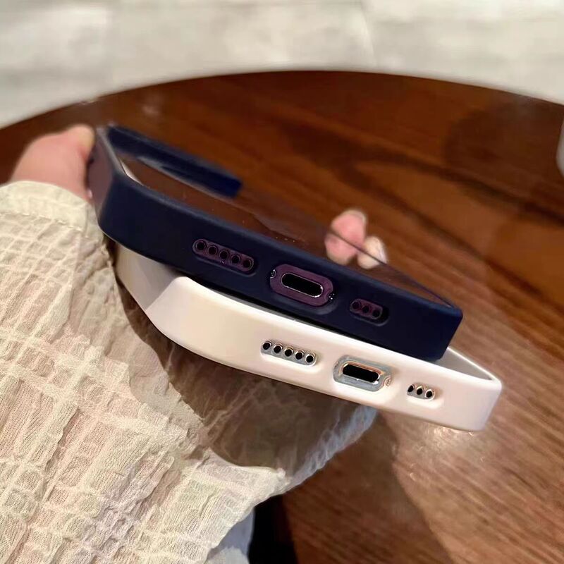 iPhone16Eマカロン肌触りチタンオリジナルカラー磁気吸着5携帯電話ケース、Apple 17PROMAXアクリルケースに最適|undefined