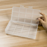 Пластиковая коробка винт пружина сегментация хранения электронных компонентов мелкие работники плюс толстая полупрозрачная коробка