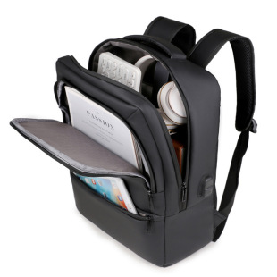 Cross-Border Business Commuter 16inch Computer Backpack Men's Simple Backpack Multi-Functional Student School Bag Wholesale