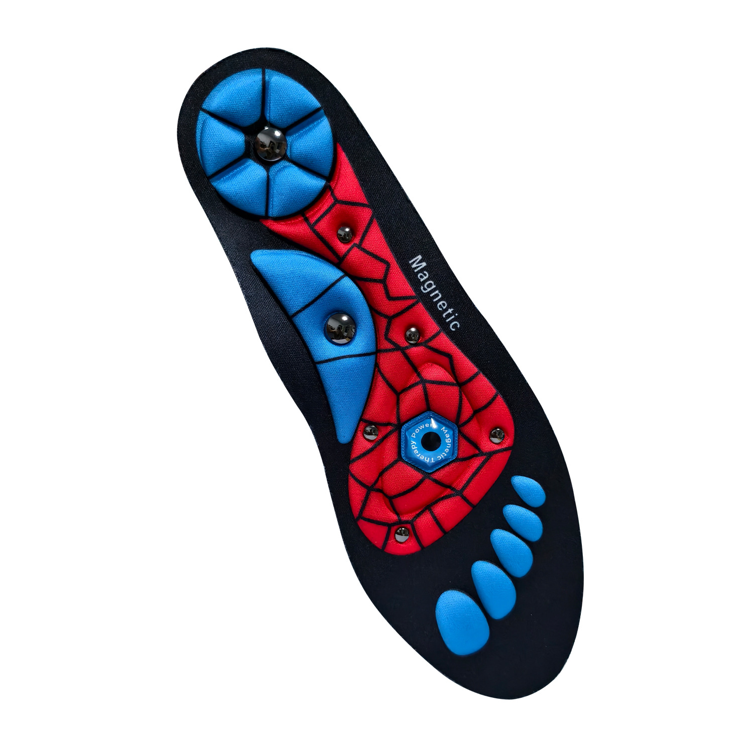 Magnetic Massage Insoles Arch Support Breathable Foot Pads_voghion.com