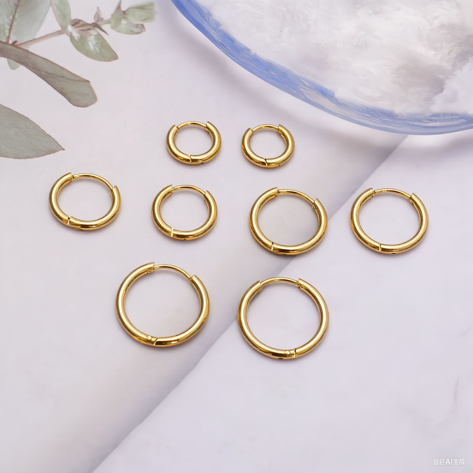 Precio especial simple anillo de auriculares temperamento moda versátil de alta sensación aretes de auriculares al por mayor