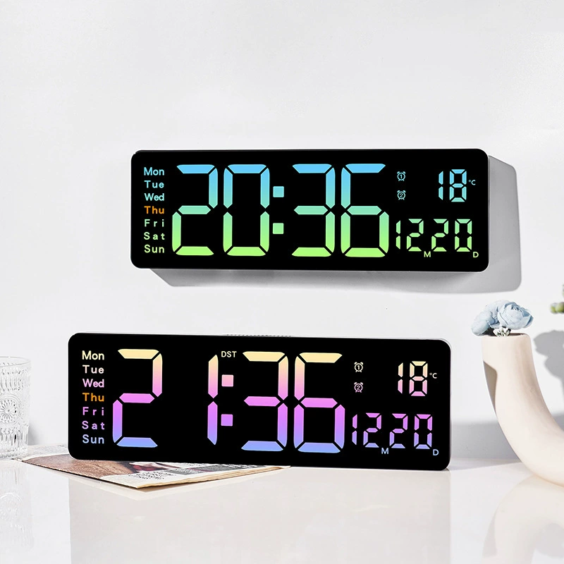 Large -sized hanging clock cross -border hot -selling electronic clock simple multifunctional clock chronograph multi -group alarm clock 5526
