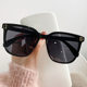2024 Explosions D word full-frame retro rice nails Joker sunglasses cross-border fashion trend slimming gradient sunglasses