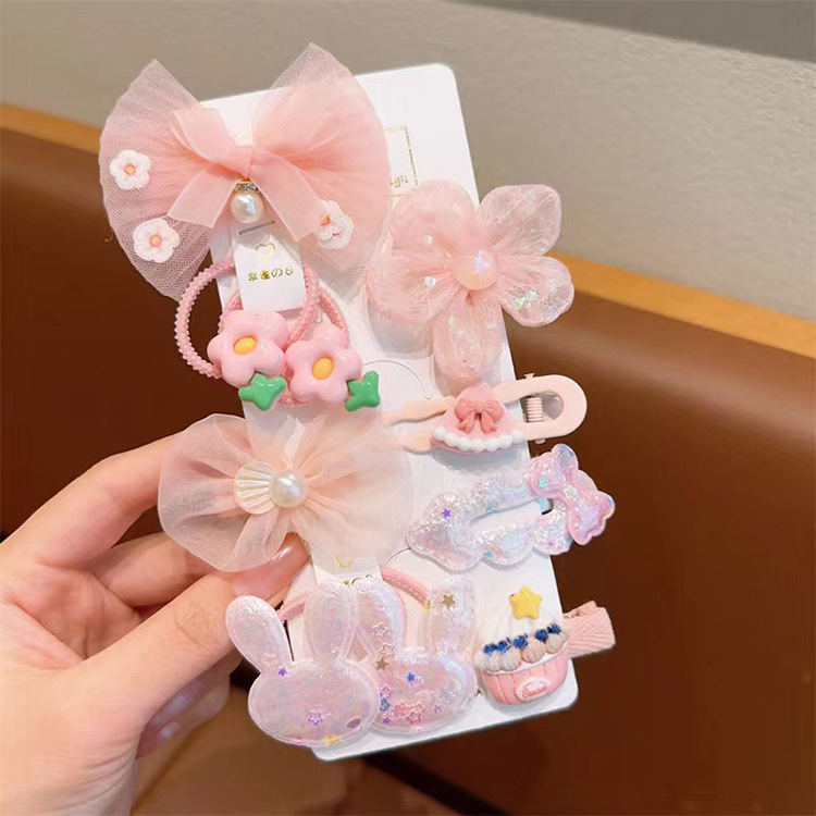 Accesorios para el cabello de sirena para niños hielo y nieve horquilla tocado clip lateral pequeña princesa tocado Super Hada bebé accesorios para el cabello traje pelo