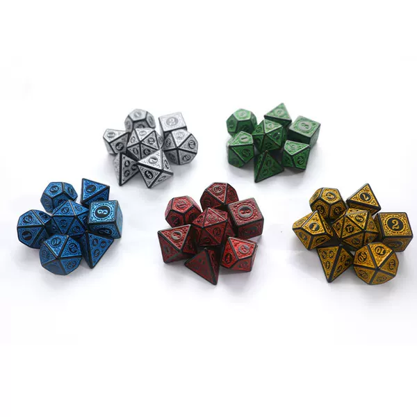 Patterned Polyhedral Dice Digital Dice Running Group Board Game Accessories 4/6/8/10/12/20-Sided Dice Chess and Card Game