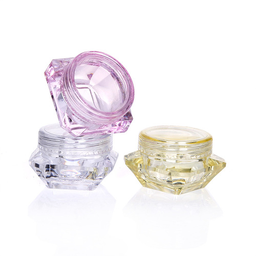 3G/5G gram diamond-shaped cream jar trial size small bottle cosmetic packaging subdivided jar bottle