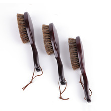 马毛长柄软毛鞋刷扫床刷大衣翻毛刷皮鞋清洁抛光上油实木鬃毛刷子