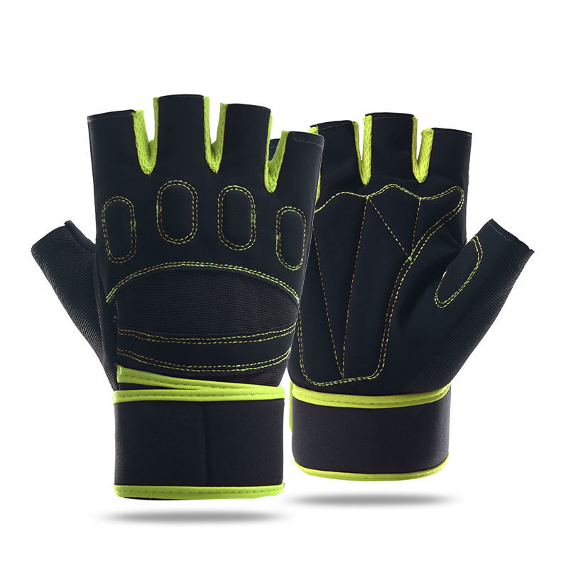 Guantes deportivos de acondicionamiento físico respirables medio dedo protector哑铃 ejercicio de levantamiento de pesas al aire libre ciclismo montañismo actualización antideslizante y resistente al desgaste image 8