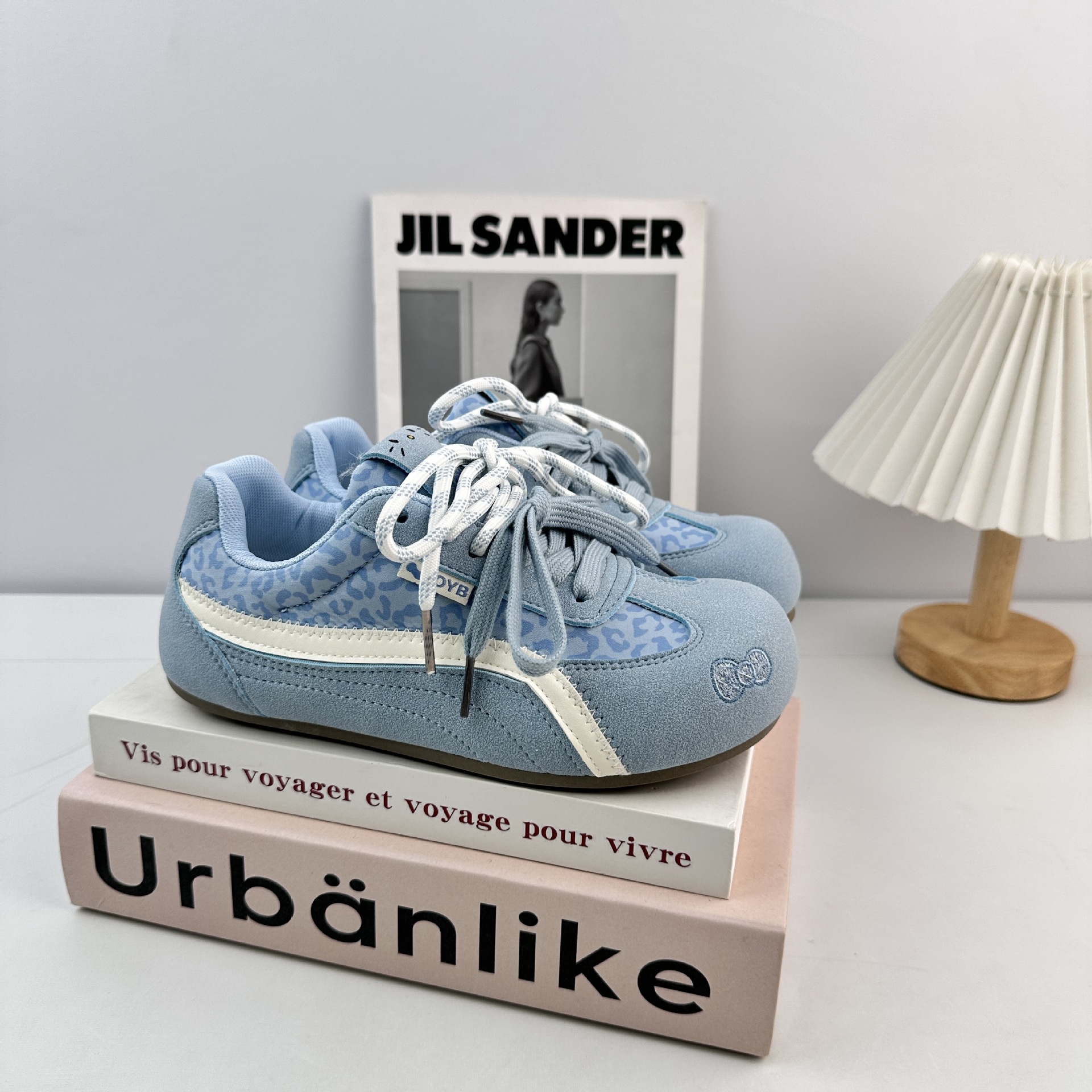 Yuanbo versátil zapatos coreanos para mujeres 2025 otoño nuevos zapatos de skate con patrón de leopardo estudiantes zapatos blancos zapatos de entrenamiento para el cabello image 8