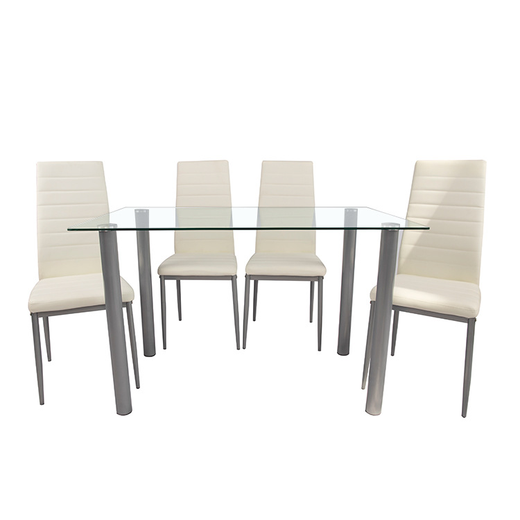 mesa de comedor moderna mesa de comedor de vidrio temperado mesa de comedor casera combinación de mesa de negociación moderna simple