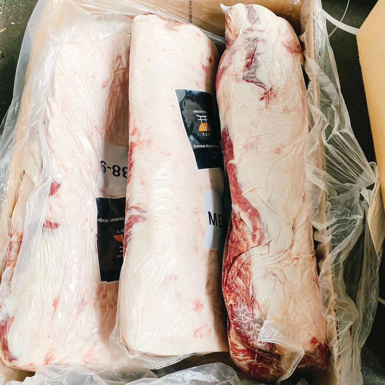 194澳洲和牛西冷M8-9牛肉牛排火锅进口供应西餐厅去骨牛外脊现货