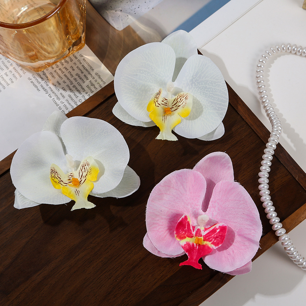 시뮬레이션 된 나비 난초 꽃 웨딩 장식 DIY 기념품 장식 디저트 테이블 장식 가짜 꽃