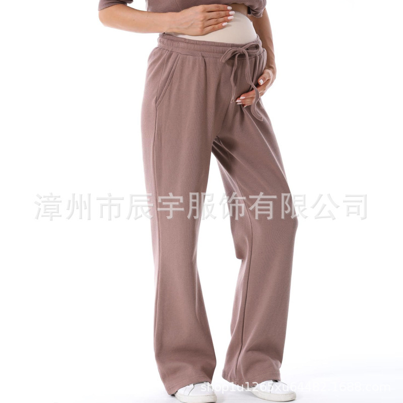妊婦ファッション春秋服セットは2025気質の衛衣を着ています。|undefined