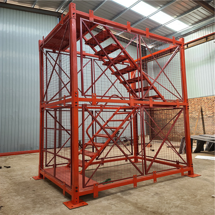 供应基坑通道梯笼3*2*2梯笼 桥梁用笼梯