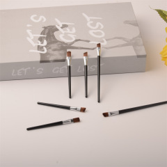 新款单支眼影刷斜头刷迷你便携式扁头眼影棒唇刷美妆工具厂家直销