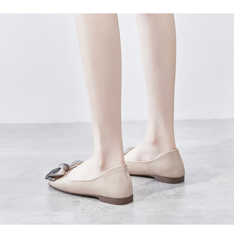 Sandal nữ quai chữ V đế bệt mũi bít phong cách Hàn Quốc — AH168 Màu mơ chi tiết 22