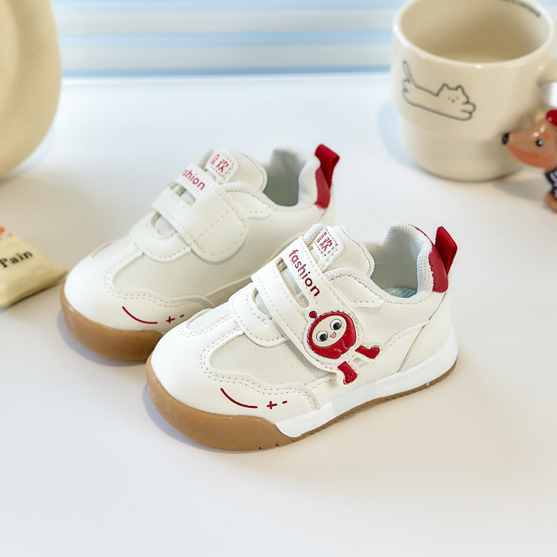 2026 primavera y otoño bebés zapatos para niños y niñas, dibujos animados para niños, zapatos para bebés suaves, zapatos antideslizantes, zapatos Agan