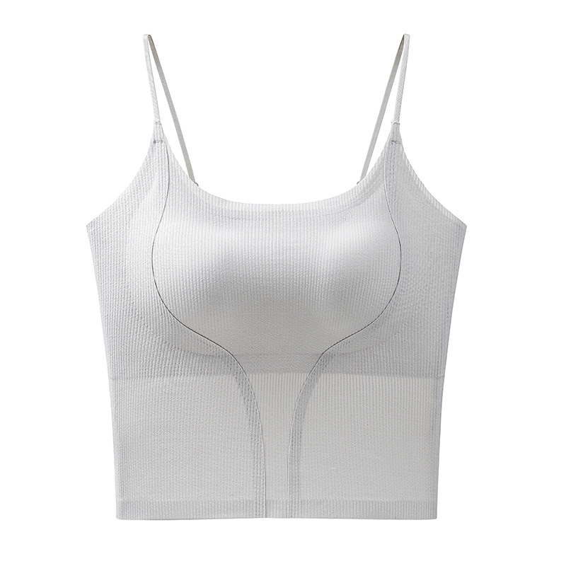 Correa delgada y delgada, almohadilla para el pecho, eslinga, taza sin correr, eslinga de espalda delgada y hermosa, almohadilla para el pecho, chaleco de sujetador de una pieza