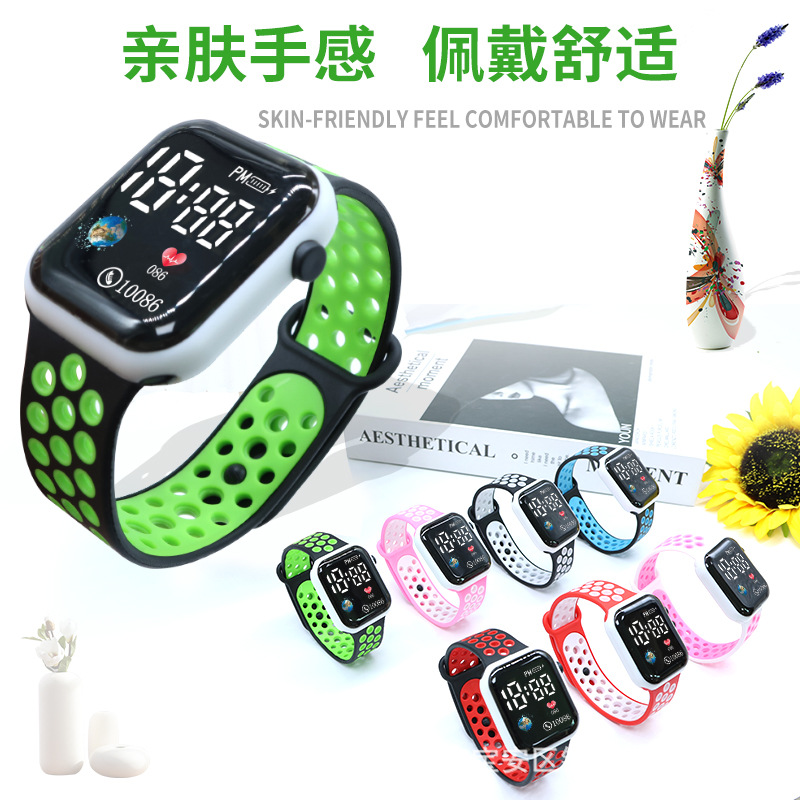 Casual Watch Sports Lde-Electronic Watch Earth Digital Fashion Neutral Waterproof Model Student Party Watch