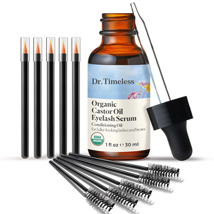 Castor Oil Mascara Thick Natural Black Eyebrow Eyelash Nutrient Solution Moisturizing Liquid Cross-Border Custom Factory