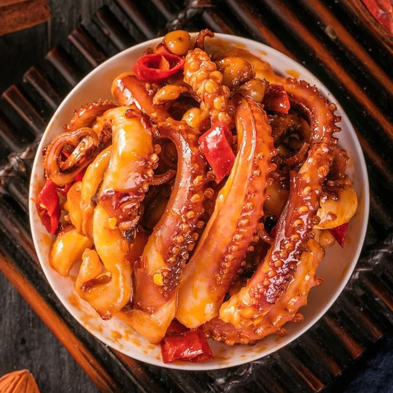 香辣鱿鱼吃的零食小吃即食海鲜熟食麻辣铁板鱿鱼网红食品零食批发|undefined