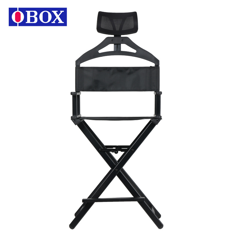 Fabricante Qihui al por mayor silla plegable de aleación de aluminio maquillaje red estudio maquillaje al aire libre taburetes de director portátil