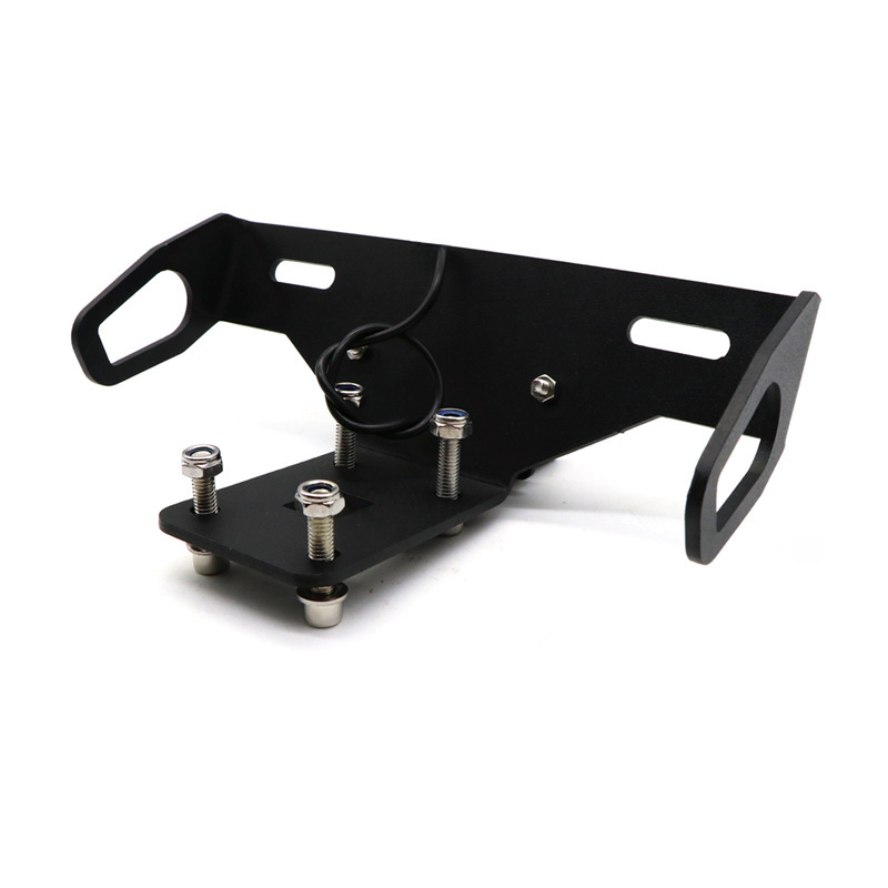 Applicable for KAWASAKI Z1000 2014-2017 Motorcycles, Modification License Plate Mount with Light, Short Tail License Plate Frame