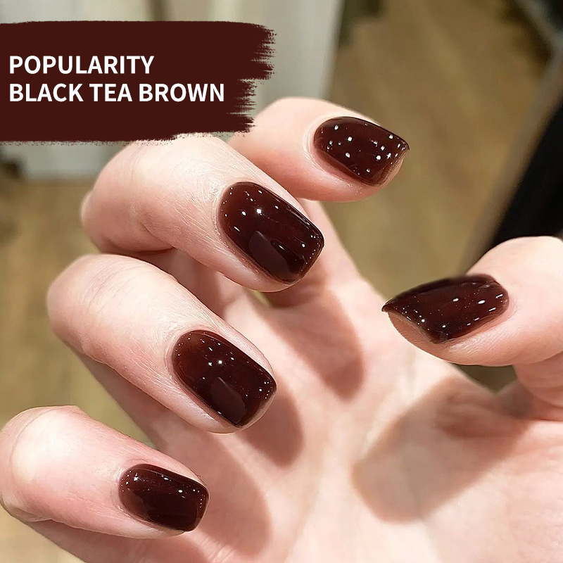 Black tea brown New Halloween popular phototherapy glue for manicure DIY nail shop applicable factory wholesale