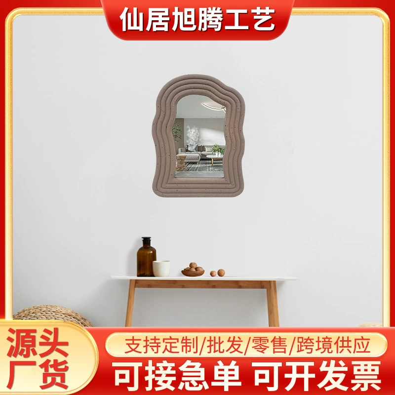 Скандинавская мода стиль настольный макияж зеркало простой настенный туалет неправильное зеркало для макияжа французское декоративное зеркало