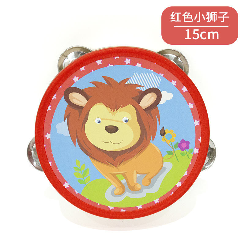 Pandereta de madera Orff Instrumentos musicales Kindergarten Educación temprana Música y accesorios de baile Tambores de mano Tambores de palmaditas al por mayor