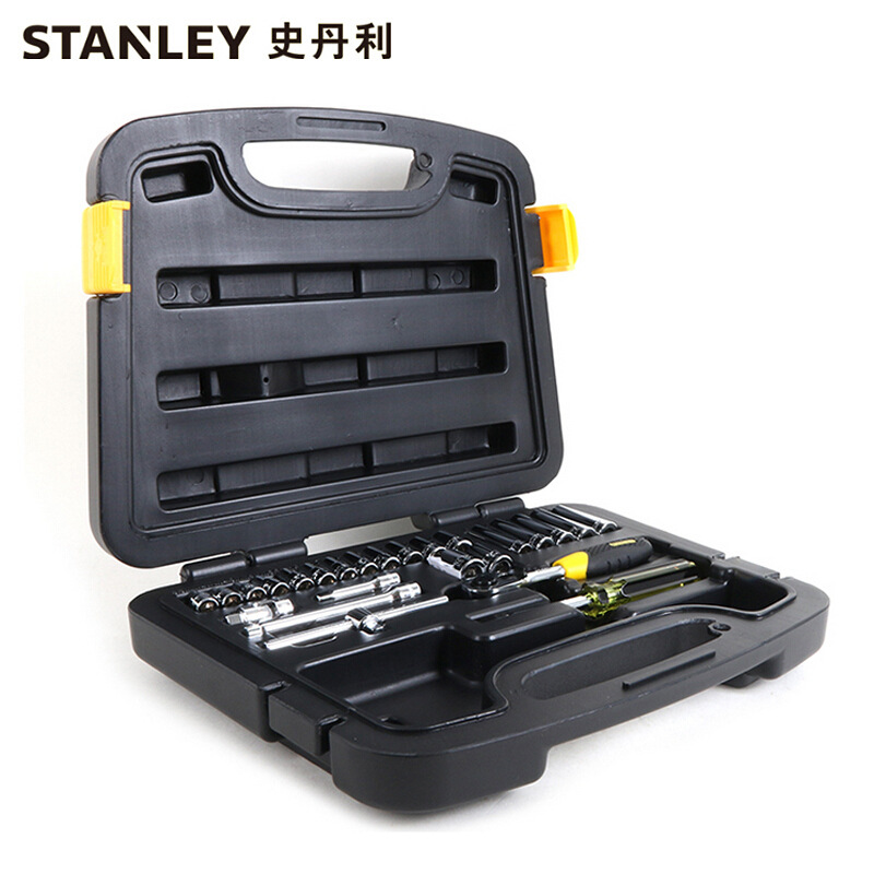 STANLEY STANLEY 멀티 피스 세트 시리즈 메트릭 렌치 소켓 배치 헤드 자동 수리 도구 세트