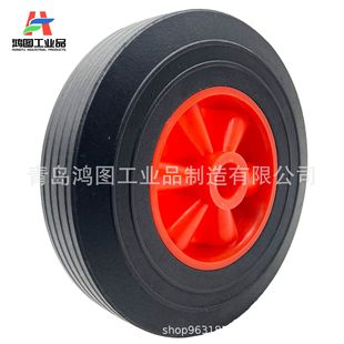 10X2.5 Rubber Solid Tire Equipment Caster Trolley Tool Cart Warehouse Wheel