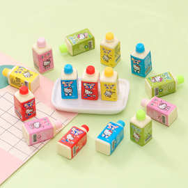 卡通立体猫咪酸奶瓶 diy奶油胶娃娃屋超市模型树脂摆件儿过家玩具