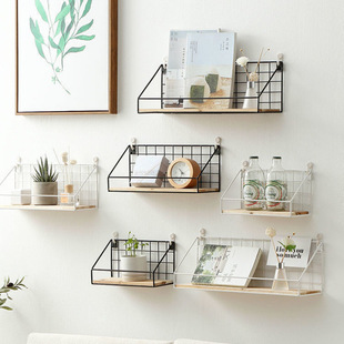 Hole-free Wall Partition Storage Rack Bedroom Bathroom Storage Living Room Kitchen Dormitory Essential Artifact Storage Rack
