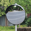 Traffic mirror black Mirror back Wide-angle lens Intersection turn a corner reflector Soft surface Convex