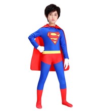 漫威超级英雄衣服蜘蛛侠超人紧身衣男童万圣节服装Superhero Cos