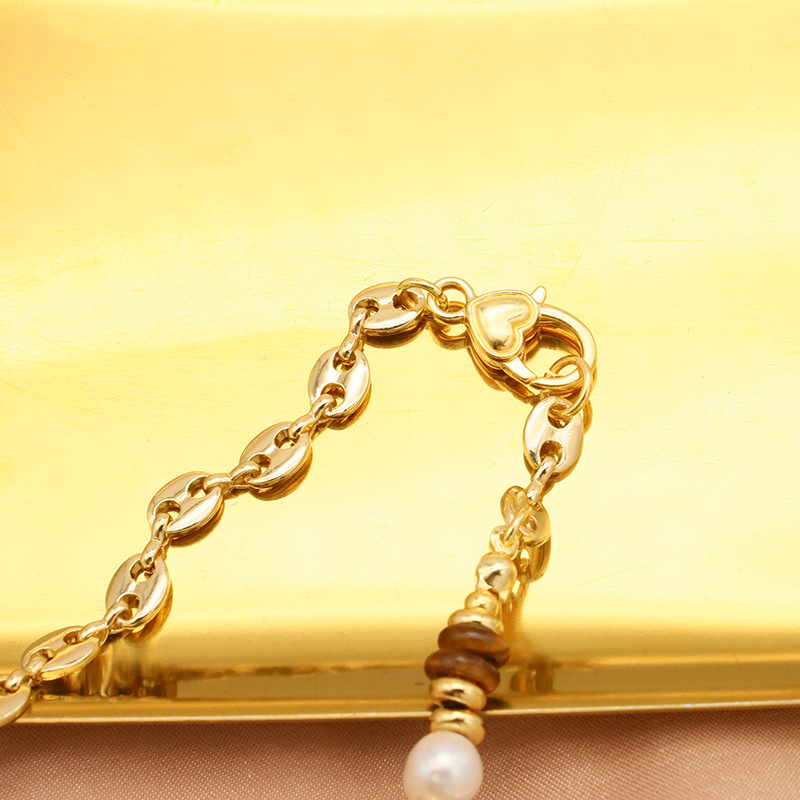 Collar de perlas de agua dulce natural de lujo ligero collar de collar de perlas de nicho de moda de alto nivel collar de oro de 18 quilates joyas image 4